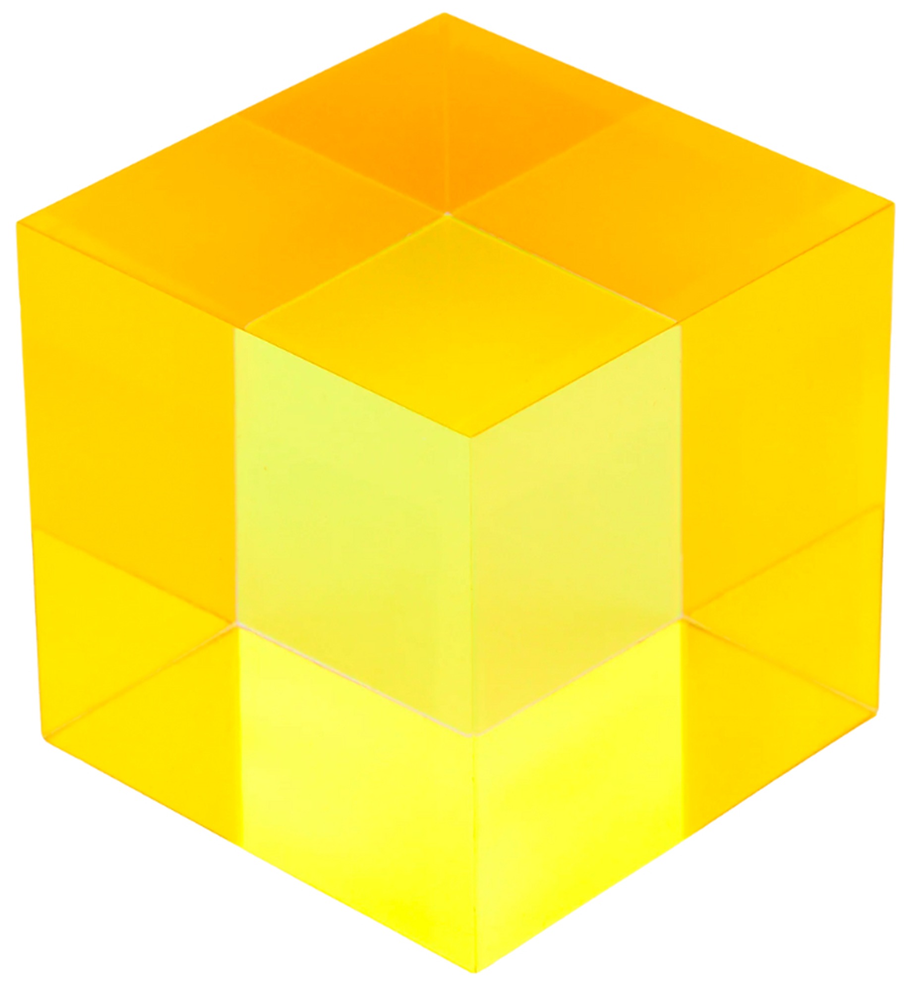 Dispersionsprisma "CMY Cube: Der Y-Würfel"