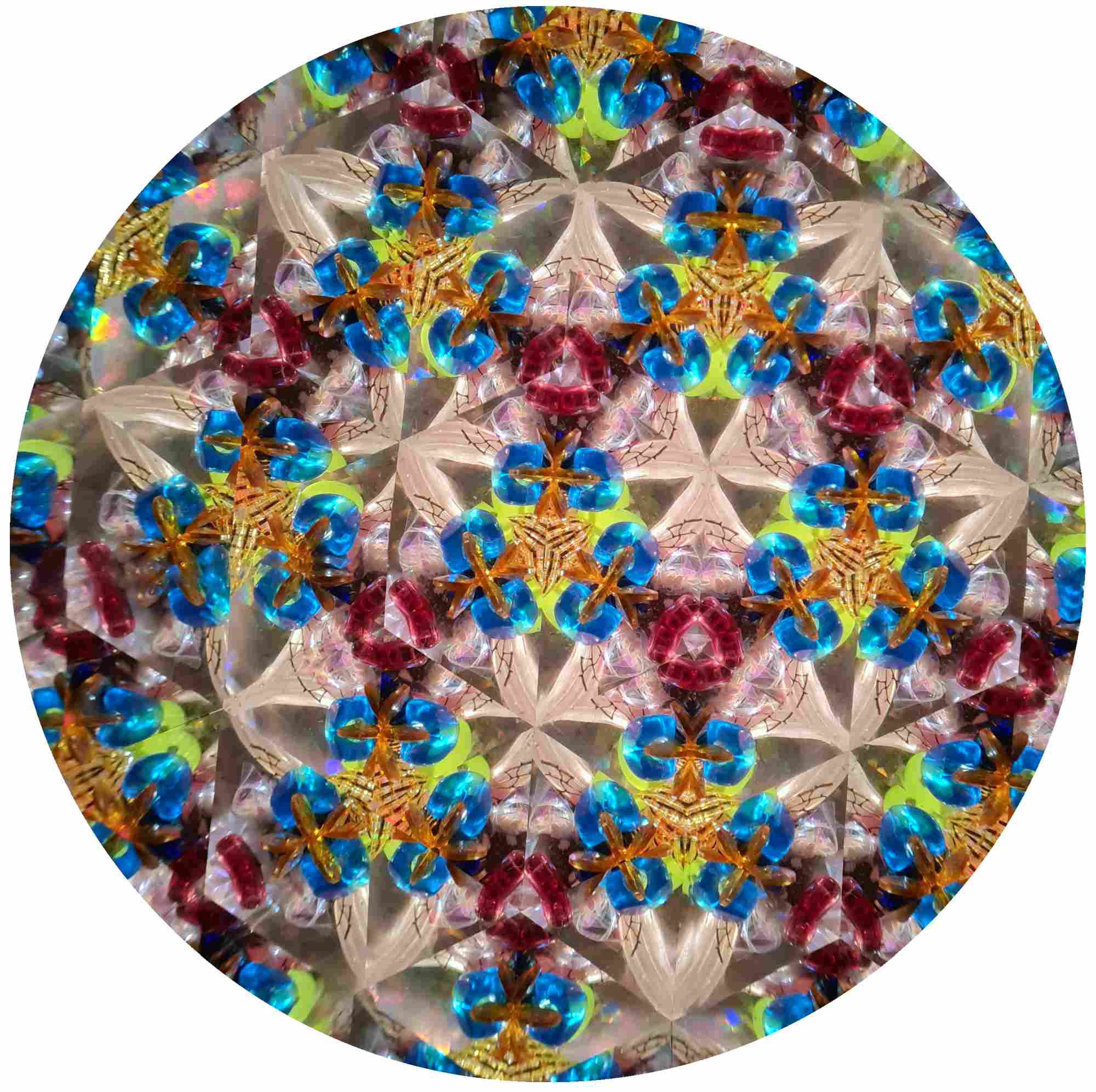 Wechselobjekt-Kaleidoskop aus Holz "Pruna"
