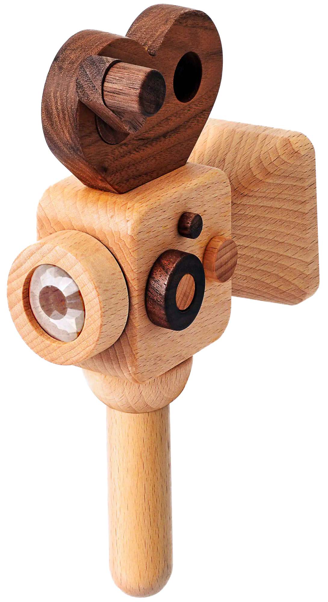 Dreh-Drachenauge aus Holz "Super 16 Kamera"