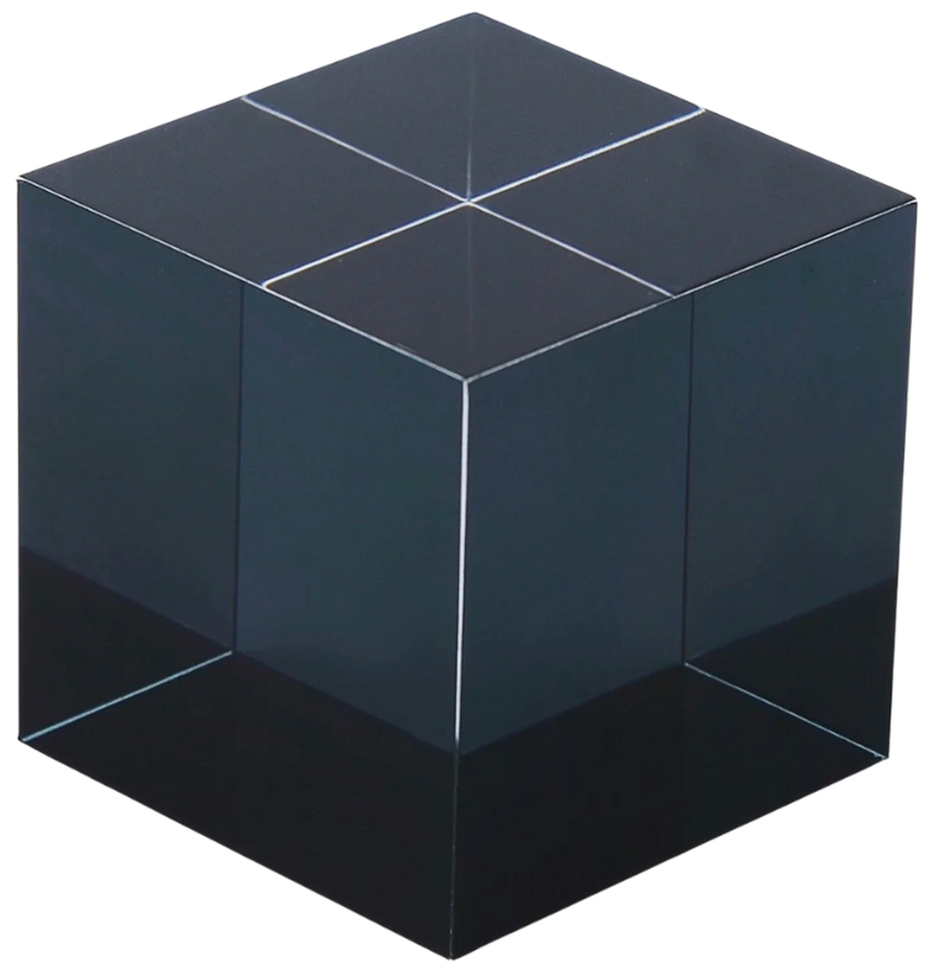 Dispersionsprisma "CMY Cube: Der K-Würfel"