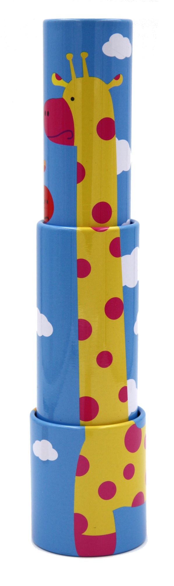 Tele-Kaleidoskop aus Blech "Giraffe im Wolkenhimmel" Tele-Kaleidoskop aus Blech "Giraffe im Wolkenhimmel"