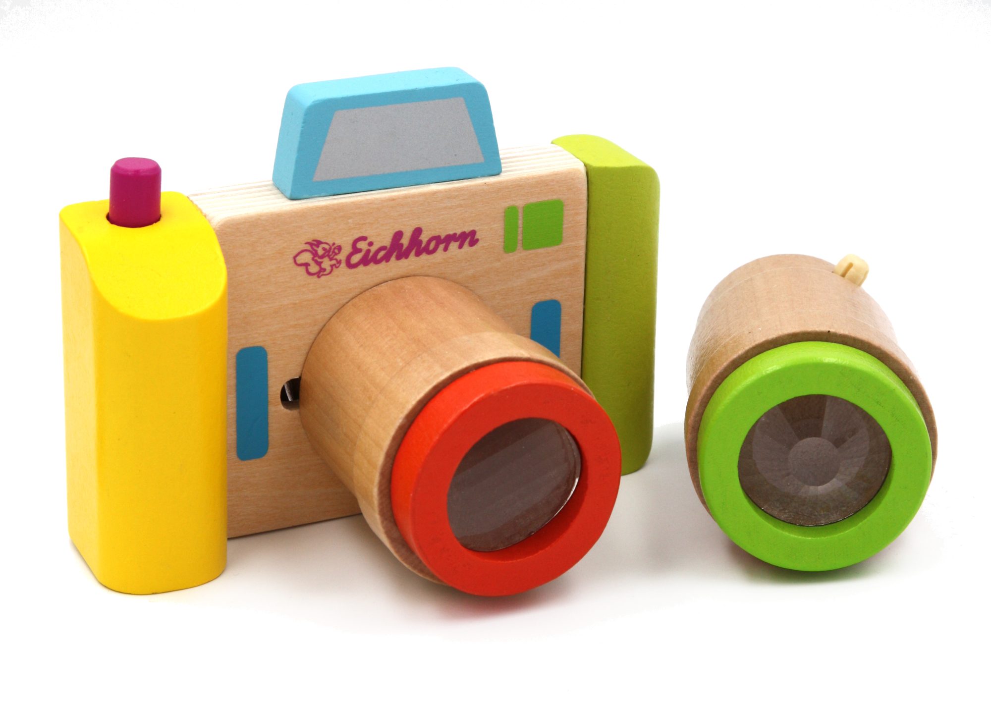 Drachenauge aus Holz "Kamera mit Wechselobjektiven" Drachenauge aus Holz "Kamera mit Wechselobjektiven"