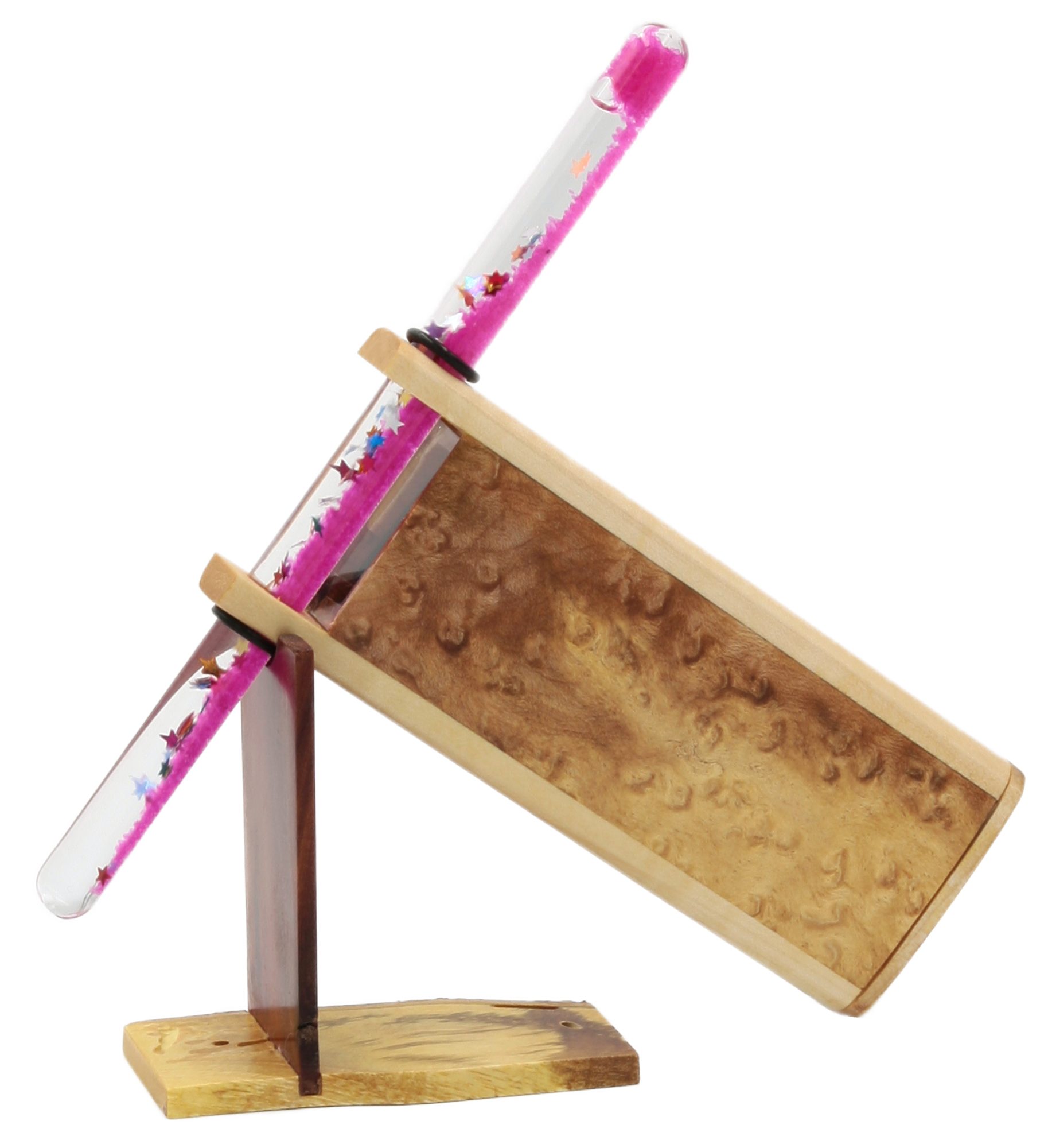Holz-Kaleidoskop mit Zauberstab "Vogelaugenahorn" Holz-Kaleidoskop mit Zauberstab "Vogelaugenahorn"