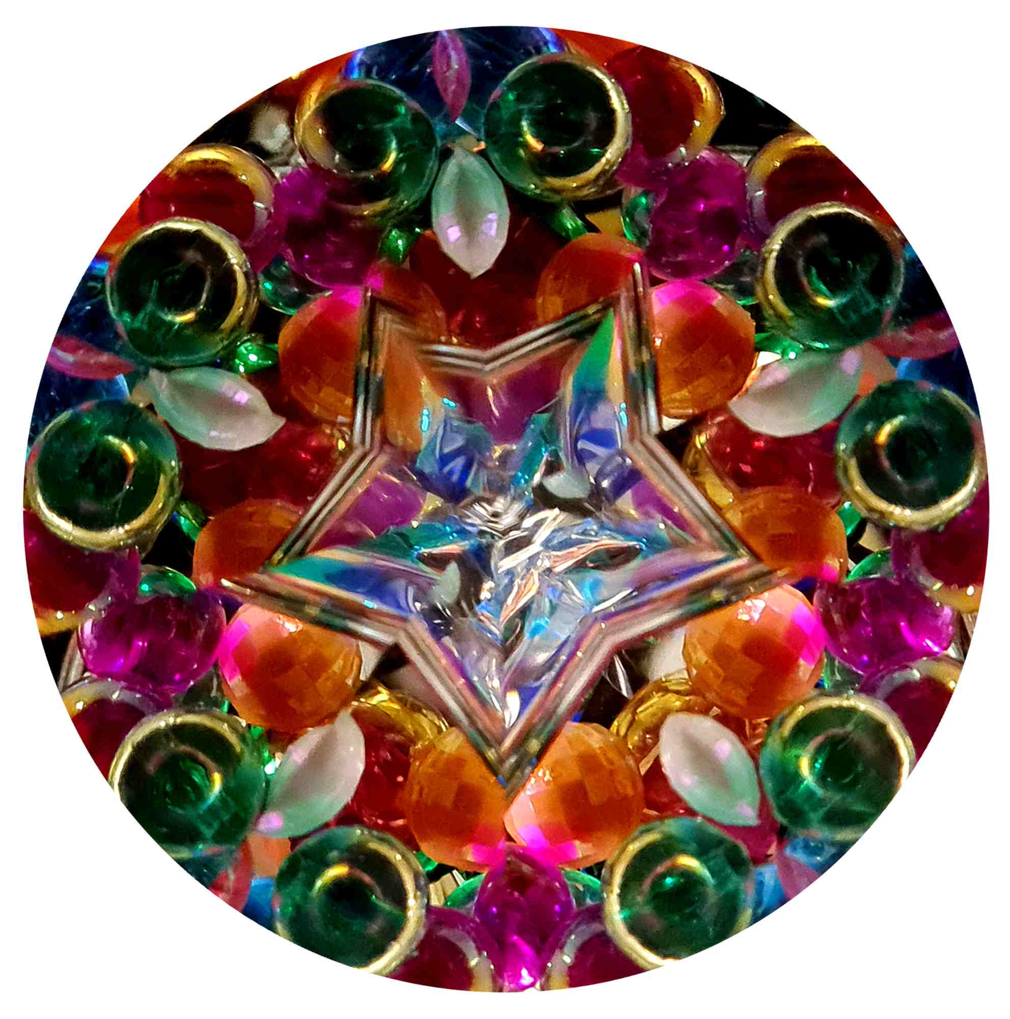 Doppel-Kaleidoskop mit Flüssigkeit "Sternenhimmel"