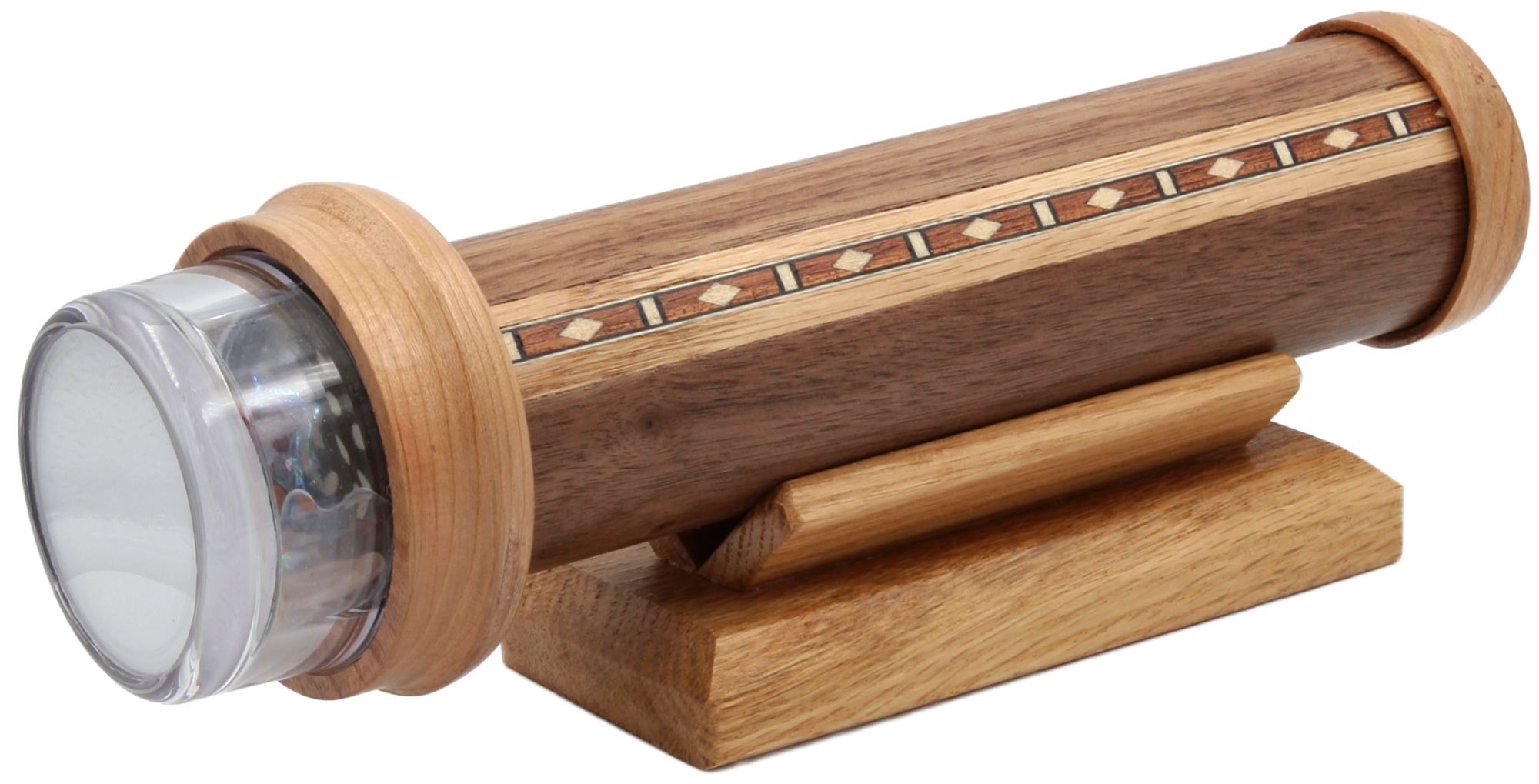 Wechselobjekt-Kaleidoskop aus Holz "Faga" Wechselobjekt-Kaleidoskop aus Holz "Faga"