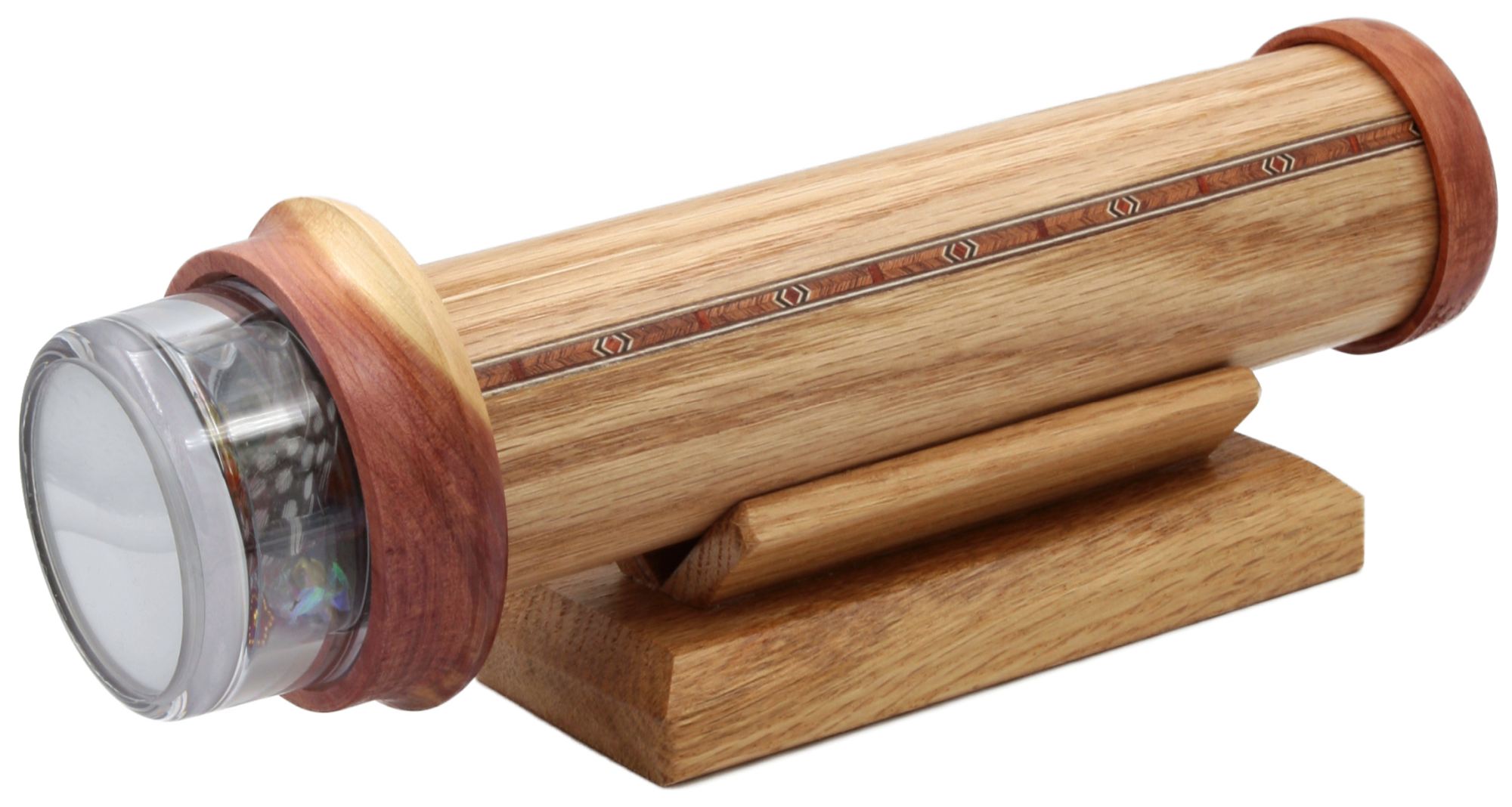 Wechselobjekt-Kaleidoskop aus Holz "Pina" Wechselobjekt-Kaleidoskop aus Holz "Pina"