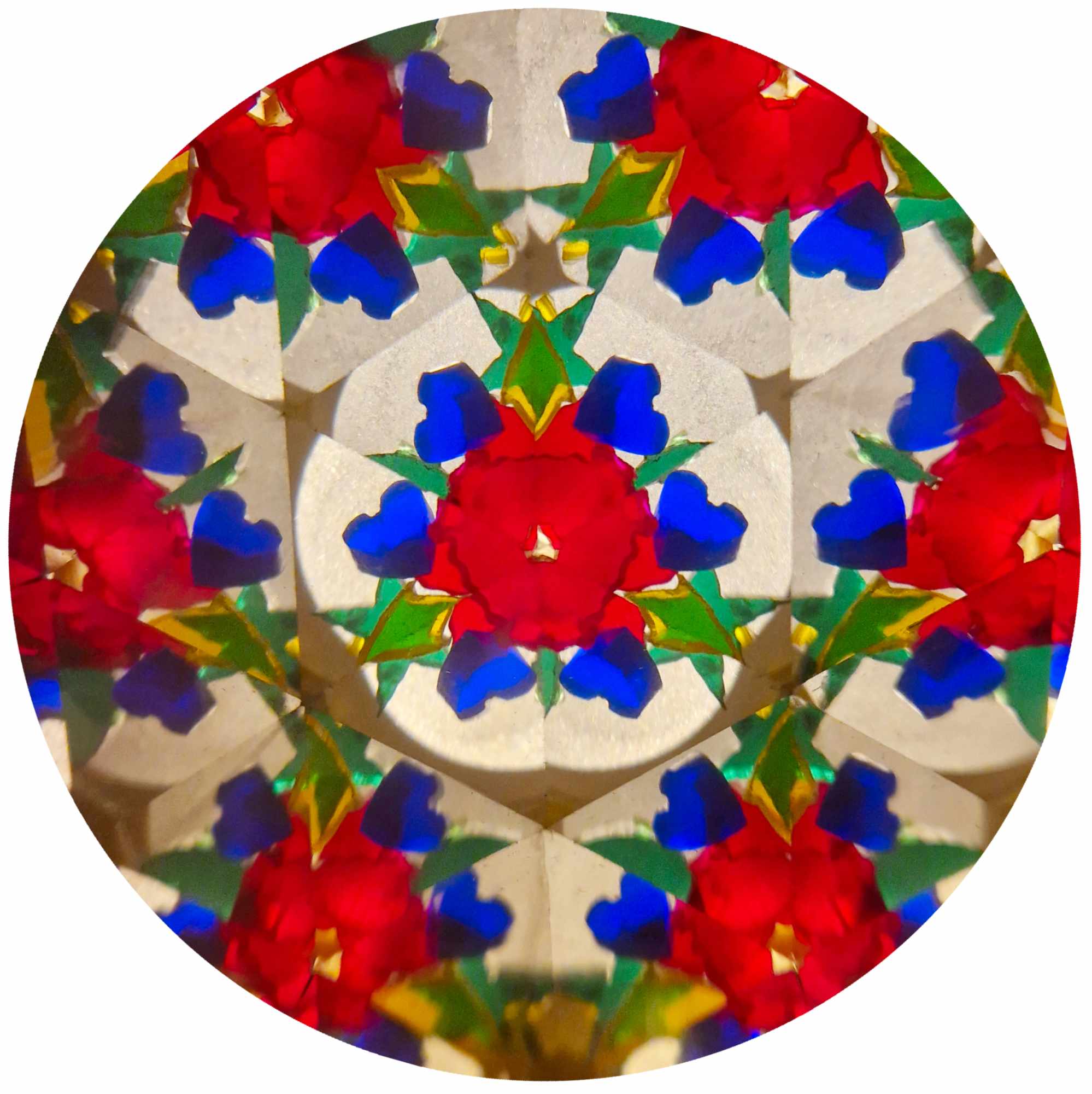 Mini-Kaleidoskop aus Messing "Aurum"