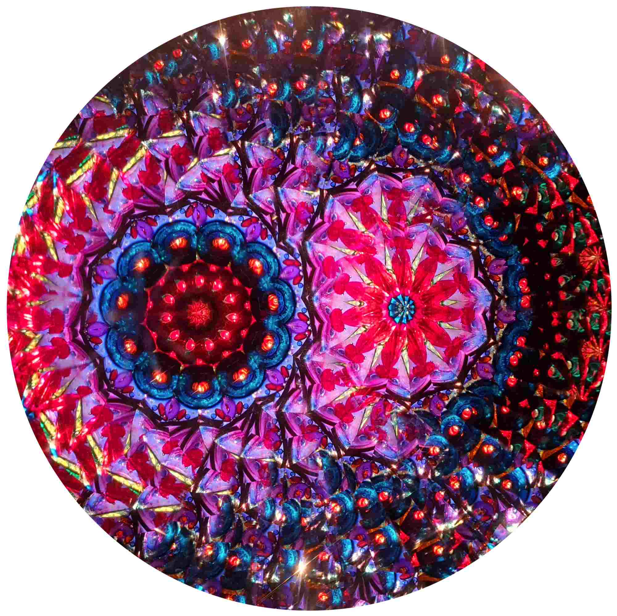 Messing-Kaleidoskop mit Doppel-Drehscheibe "Lale"
